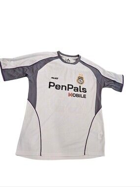 PALACE White and Gray Athletic Short-Sleeve Jersey PenPals Mobile Skateboard 23